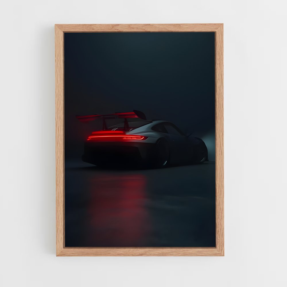 Poster Nocturne GT3 – affiche Porsche (vue 4)